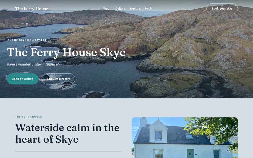 Screenshot of The Ferry House, Skye